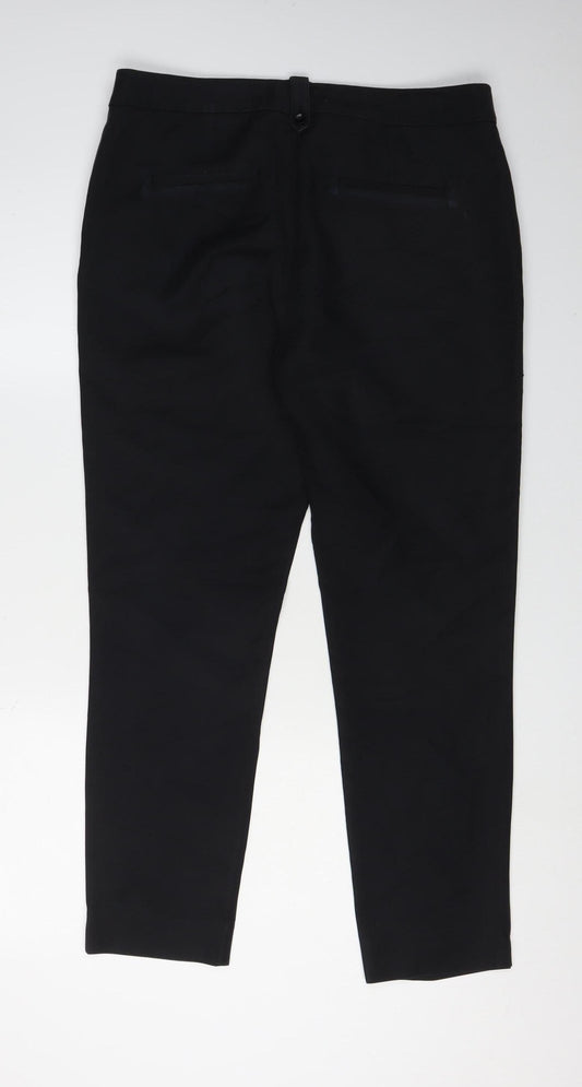 Laura Ashley Women's Black Straight Trousers Size 12
