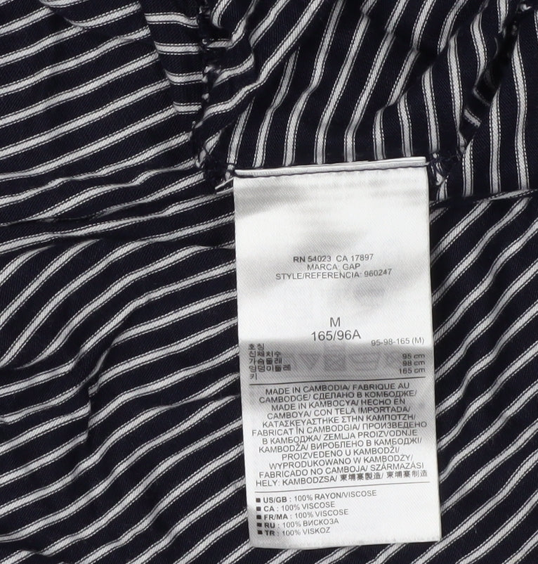 Gap Women's Black Striped Tank Dress M