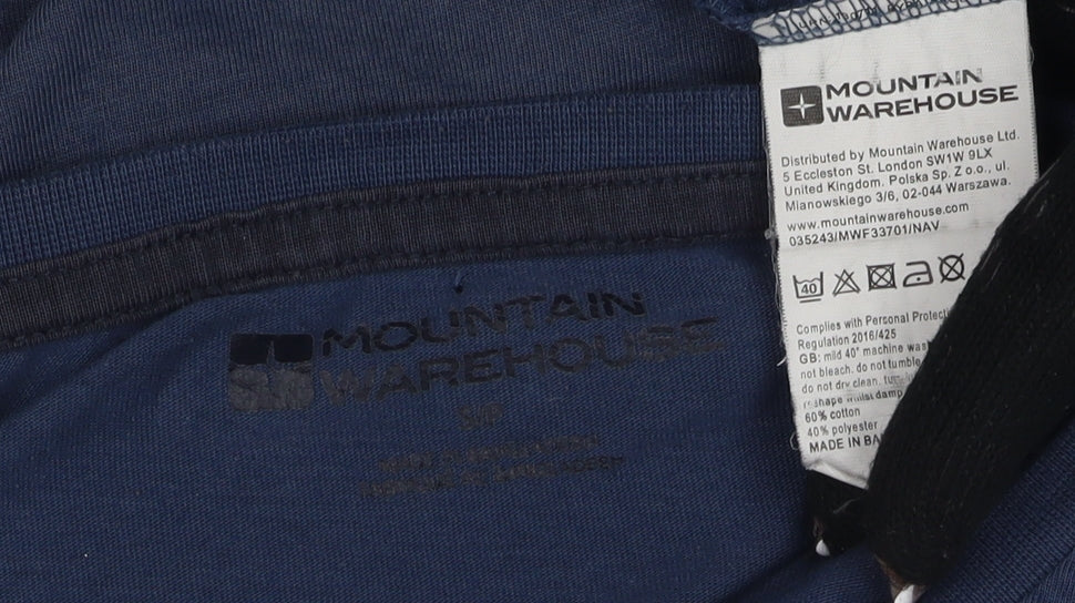 Mountain Warehouse Men's Blue Graphic Long Sleeve Tee