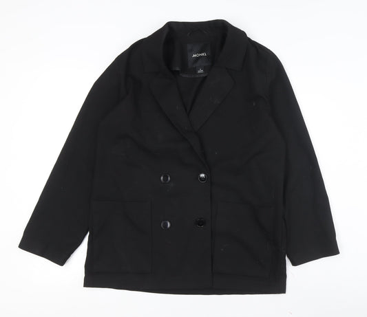 Womens UK Size S Monki Black Double Breasted