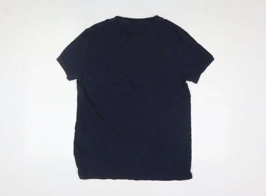 Jack Wills Men's Blue Crew Neck T-Shirt Medium