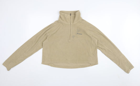 Womens UK Size L Columbia Beige Pullover Sweatshirt