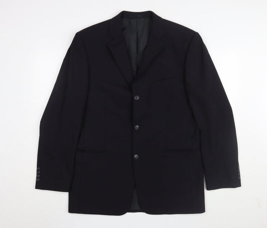 Mens UK Size 40 Armando Regular Black Suit Jacket