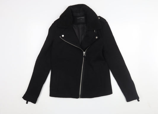 Womens UK Size S Dorothy Perkins Black Motorcycle Jacket