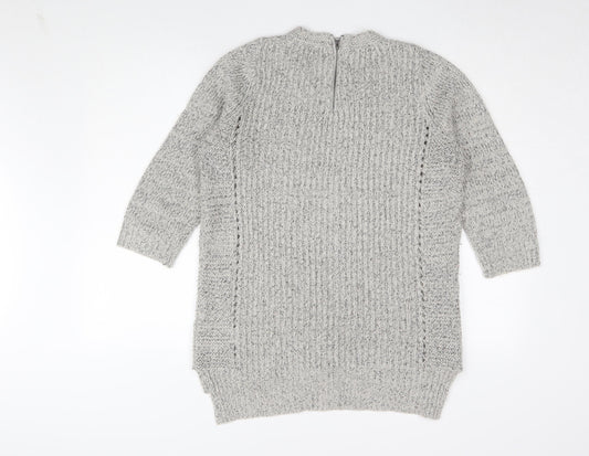 Womens UK Size 10 Marks and Spencer Grey Pullover Jumper