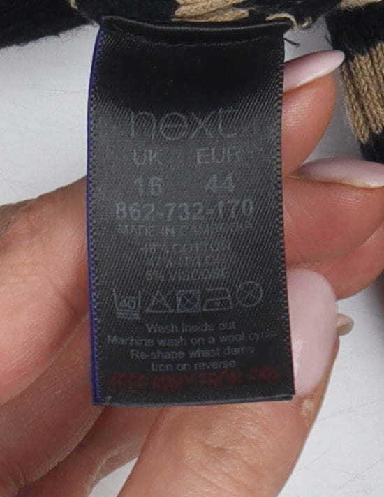 Womens UK Size 16 NEXT Black Pullover Jumper