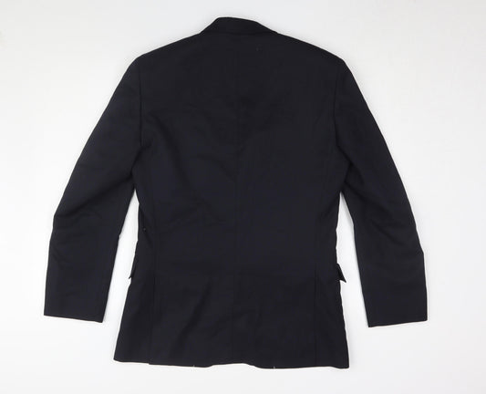 Mens UK Size 36 Dehavilland Regular Black Suit Jacket