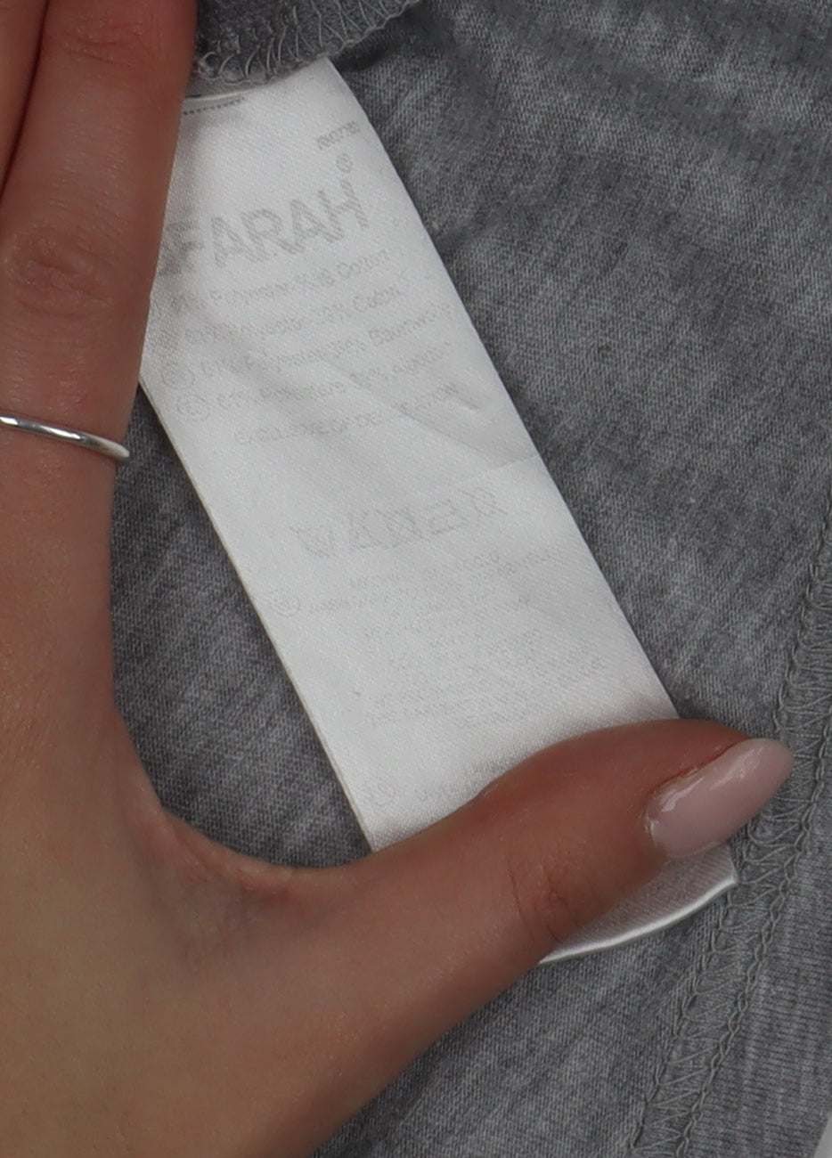 Farah Men's Grey Short Sleeve Polo L Vintage