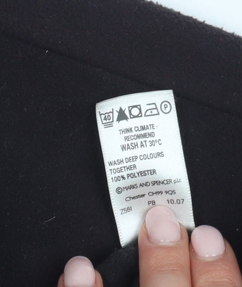 Mens UK Size S Marks and Spencer Black Basic Jacket