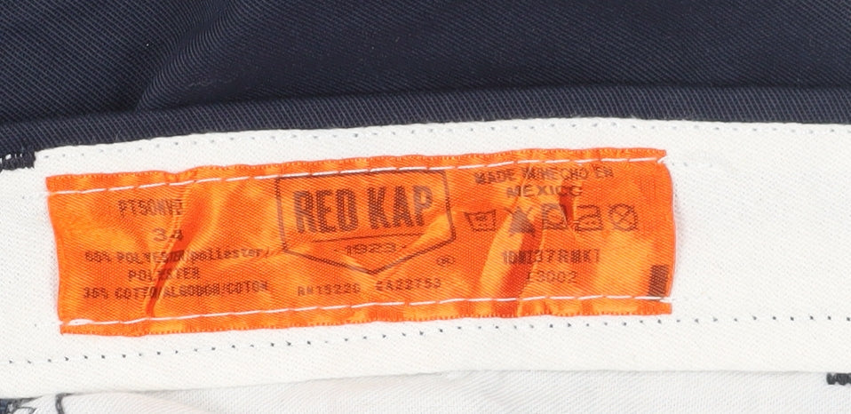 Red Kap Men's Blue Chino Trousers 34 Regular Fit