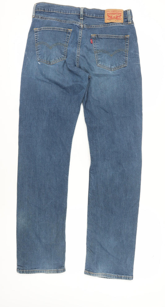 Levi Strauss & Co. Men's Blue Straight Jeans L
