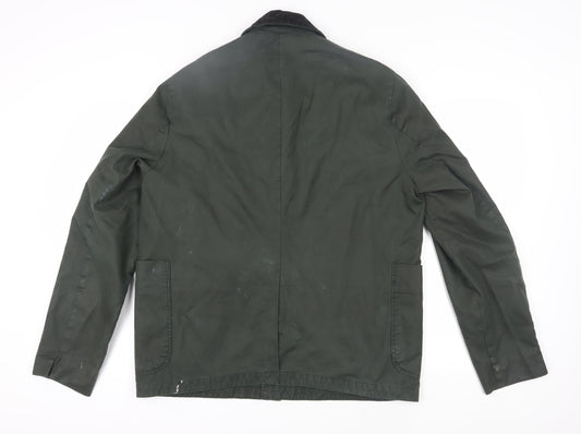 ASOS Men's Green XL Mid-Length Cotton Jacket