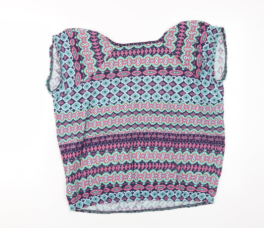 M&Co Women's Multicolour Size 14 Tunic Blouse