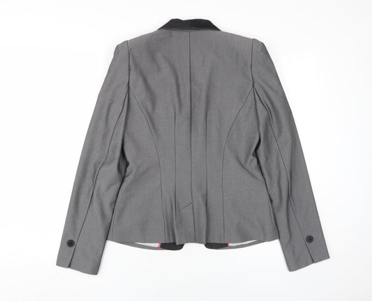 Next Women's Grey Tuxedo Jacket, Size 12, Slim Fit