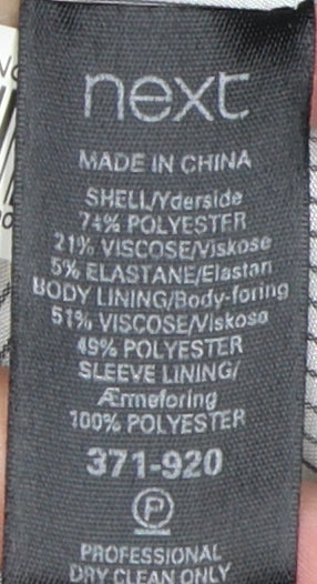 Next Women's Grey Tuxedo Jacket, Size 12, Slim Fit