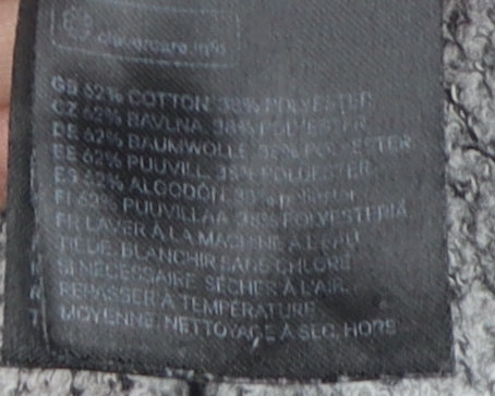 H&M Women's Grey Hoodie, Size 8, Graphic Logo