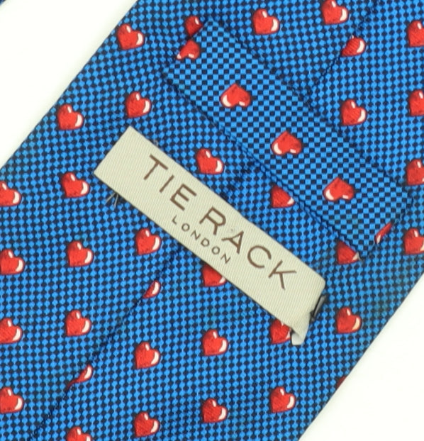 Tie Rack Mens Blue Geometric Silk Tie