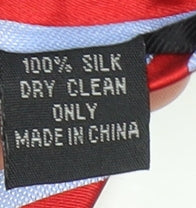 Simon Carter Red Striped Silk Men's Tie