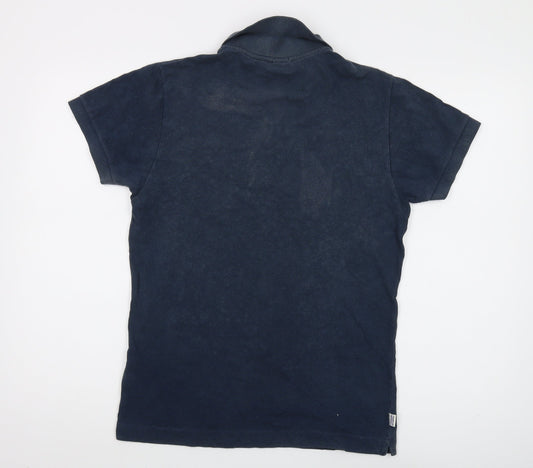 Franklin & Marshall Men's Blue Slim Fit Polo M