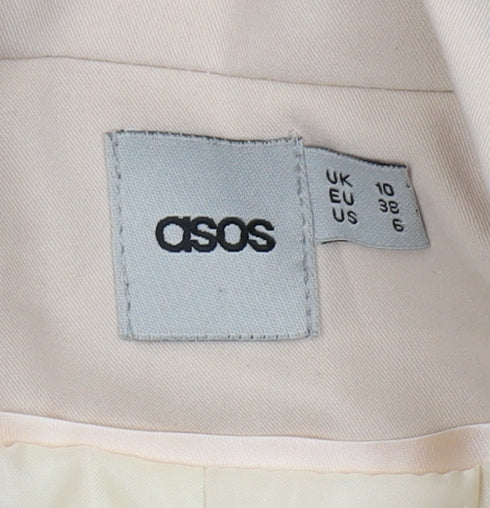 ASOS Women’s Beige Blazer Size 10 Regular 3/4 Sleeve