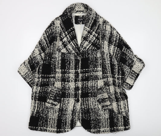 Womens UK Size 16 Per Una Black Overcoat