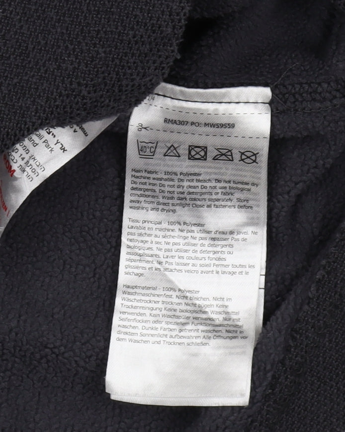 Mens UK Size M Regatta Black 1/4 Zip Sweatshirt