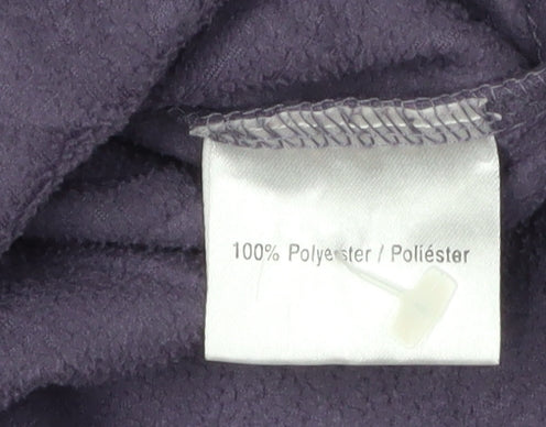 Regatta Women's Purple Sweatshirt, Size 14, Fleece V-Neck