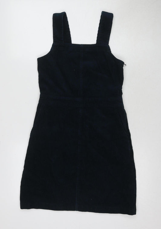 Dorothy Perkins Women's Blue Corduroy Pinafore Dress, Size 6