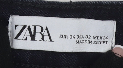 Zara Women's Skinny Jeans - Dark Blue, Size 6