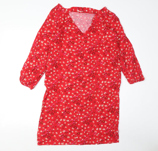 Gap Women's Red Floral Shift Dress XS