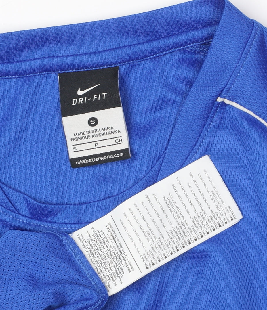 Nike Men's Blue Sports T-Shirt, Size S, Breathable, New