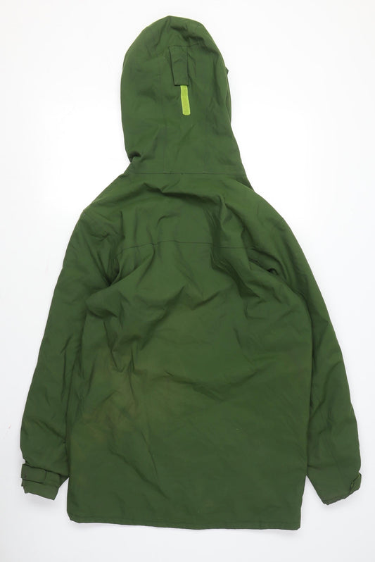 Womens UK Size 6 Hi Gear Green Parka Coat