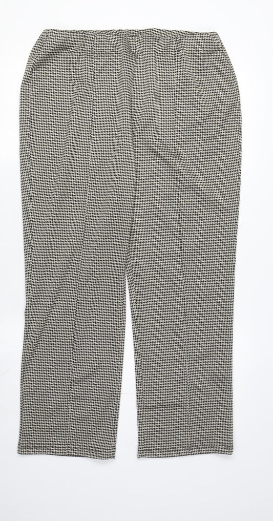Womens UK Size 14 Damart Regular Fit Black Trousers