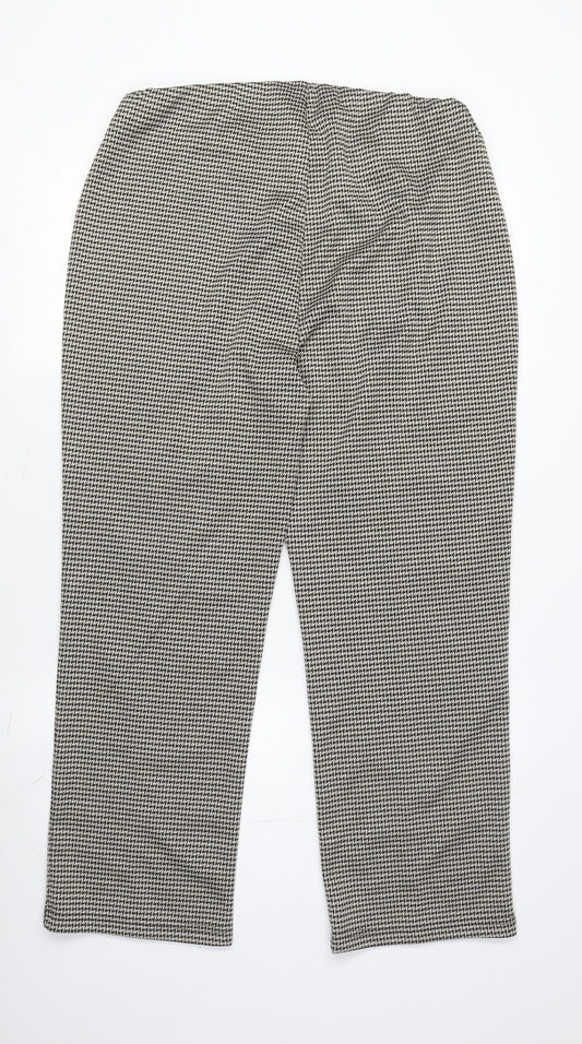 Womens UK Size 14 Damart Regular Fit Black Trousers