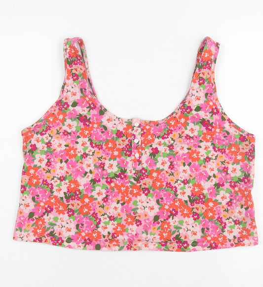 Womens UK Size 2XL Old Navy Multicoloured Cropped Tank