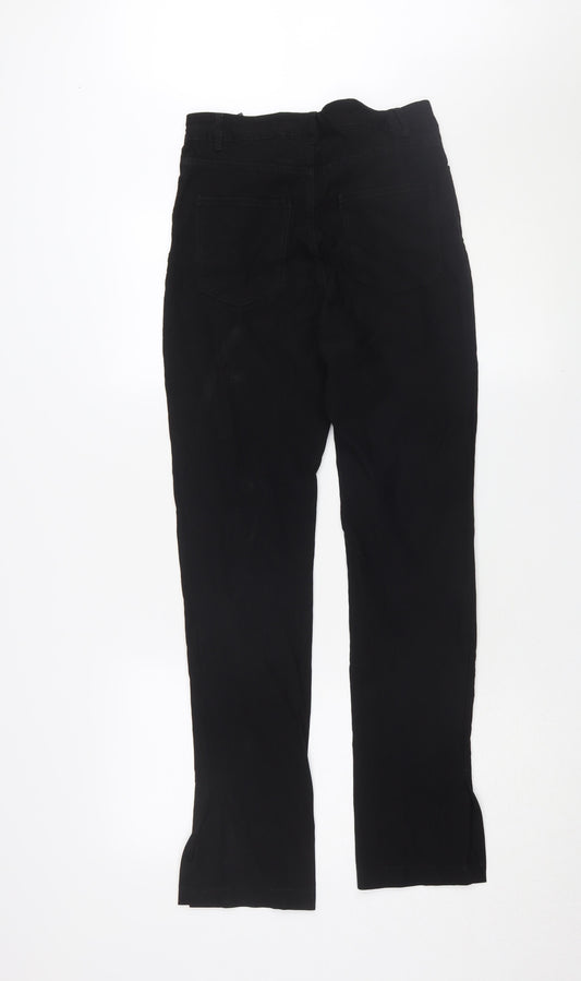 Monki Women's Black Straight Trousers Size 12