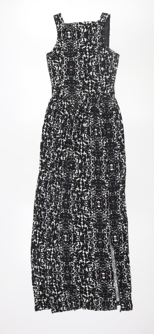 Additional front view of Miss Selfridge Women's Black Pinafore Dress, size 6