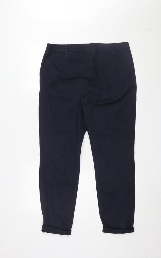 Next Men's Black Chino Trousers Size 12 Regular Fit