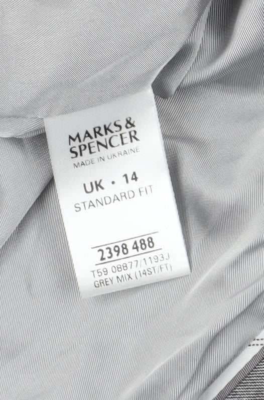Womens UK Size 14 Marks and Spencer Regular Grey Suit Jacket