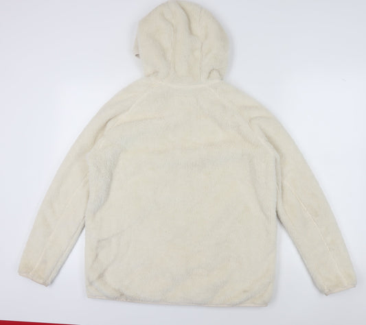 Marks & Spencer Women's Ivory Fleece Jacket Size 14