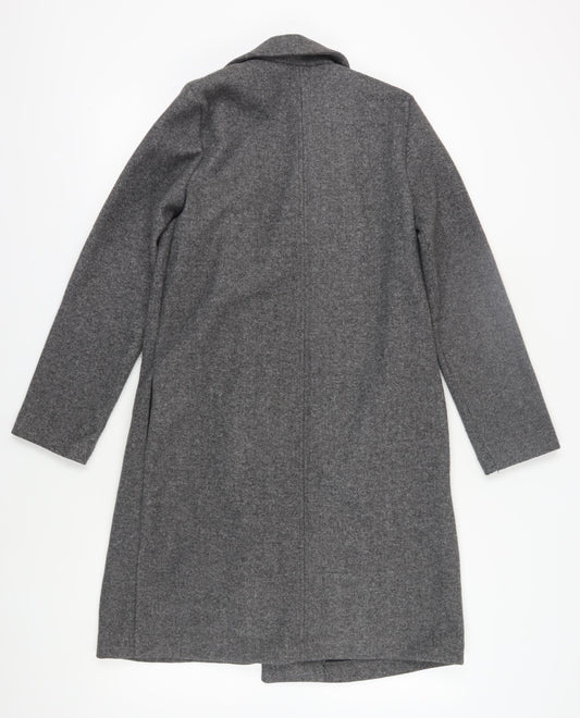 Womens UK Size S Zara Grey Overcoat