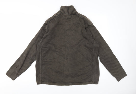 Next Men's Brown Full Zip Jumper Size L
