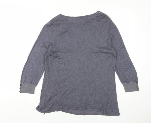 Womens UK Size 16 Marks and Spencer Grey Tunic Jumper