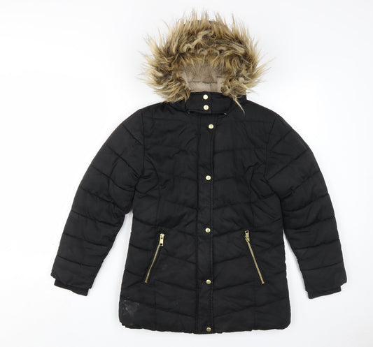 Teens UK Size 11yrs NEXT Black Puffer Jacket