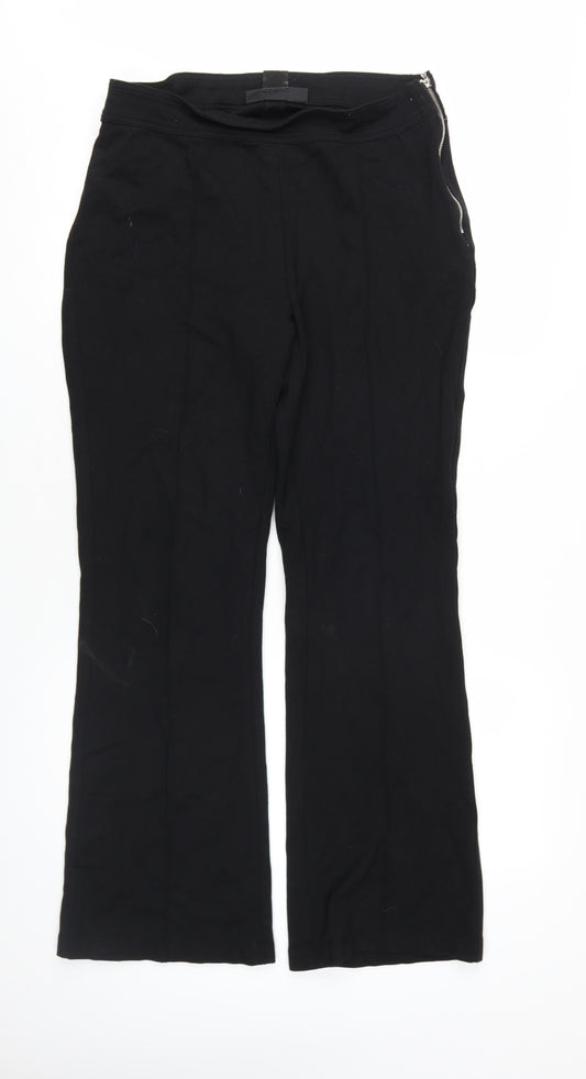 Womens UK Size 14 DKNY Slim Fit Dress Pants Black Trousers
