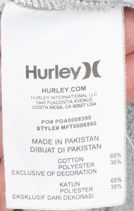 Mens UK Size L Hurley Grey Pullover Sweatshirt