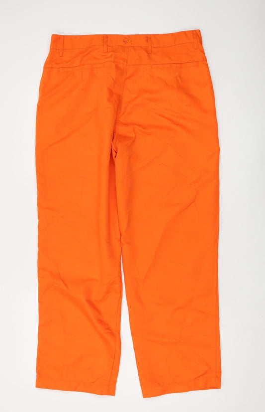 Dunlop Men's Orange Windbreaker Trousers, Size M
