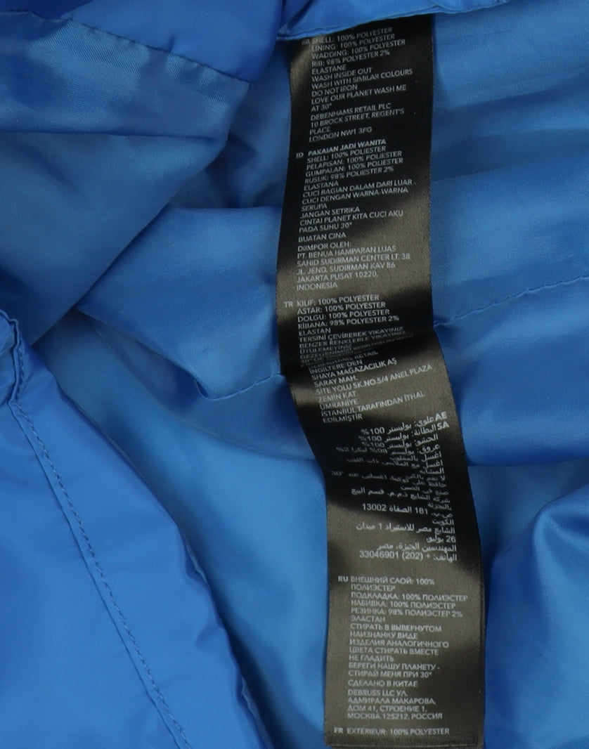 Womens UK Size M Red Herring Blue Puffer Jacket