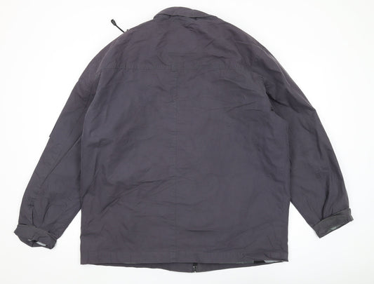 Mens UK Size L Etcetera Grey Windbreaker Coat
