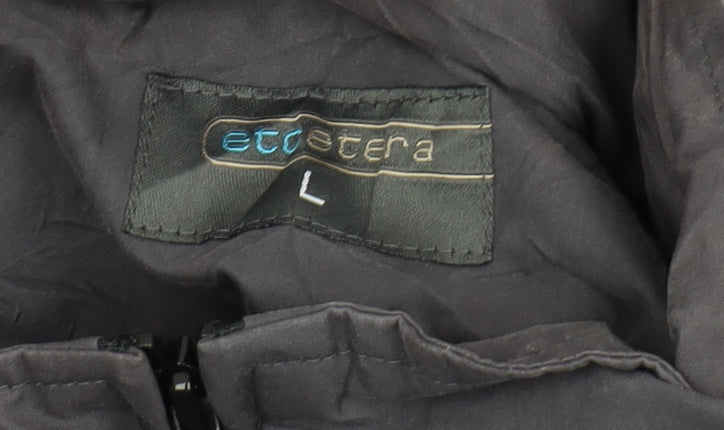 Mens UK Size L Etcetera Grey Windbreaker Coat